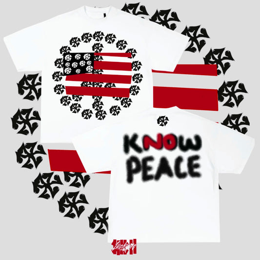 "KNOW PEACE, NO PEACE" Oversized Tee